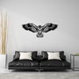 Wallity Eagle3 Metal Decor Escultura de Pared Negra